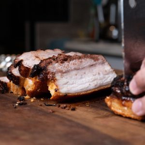 Crispy Pork Belly Roast Meal