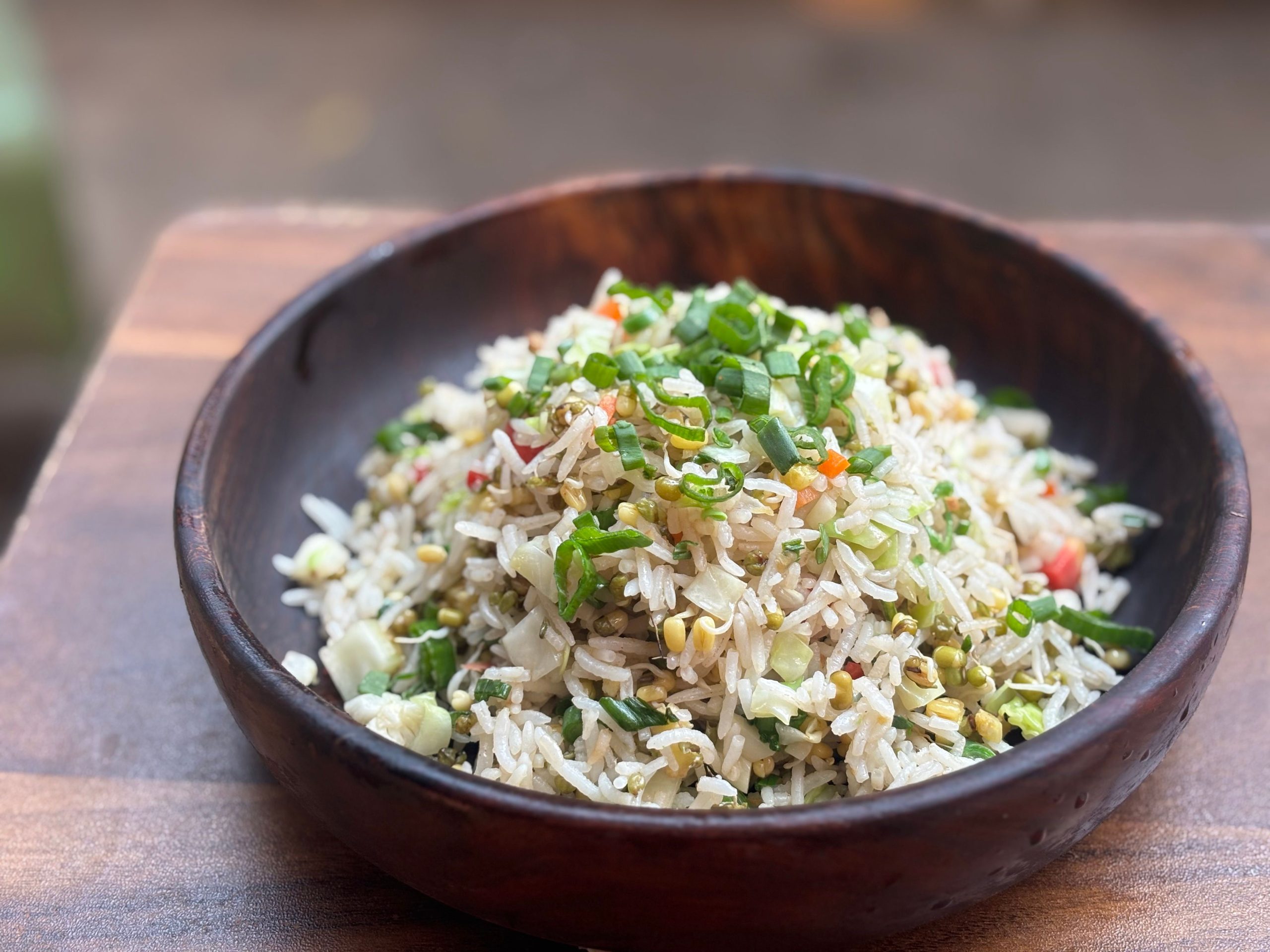 Garlic Vegetable Fried Rice Bowl