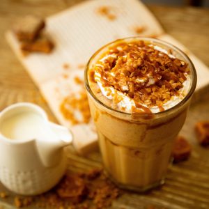 Caramel Iced Milk Tea Serving