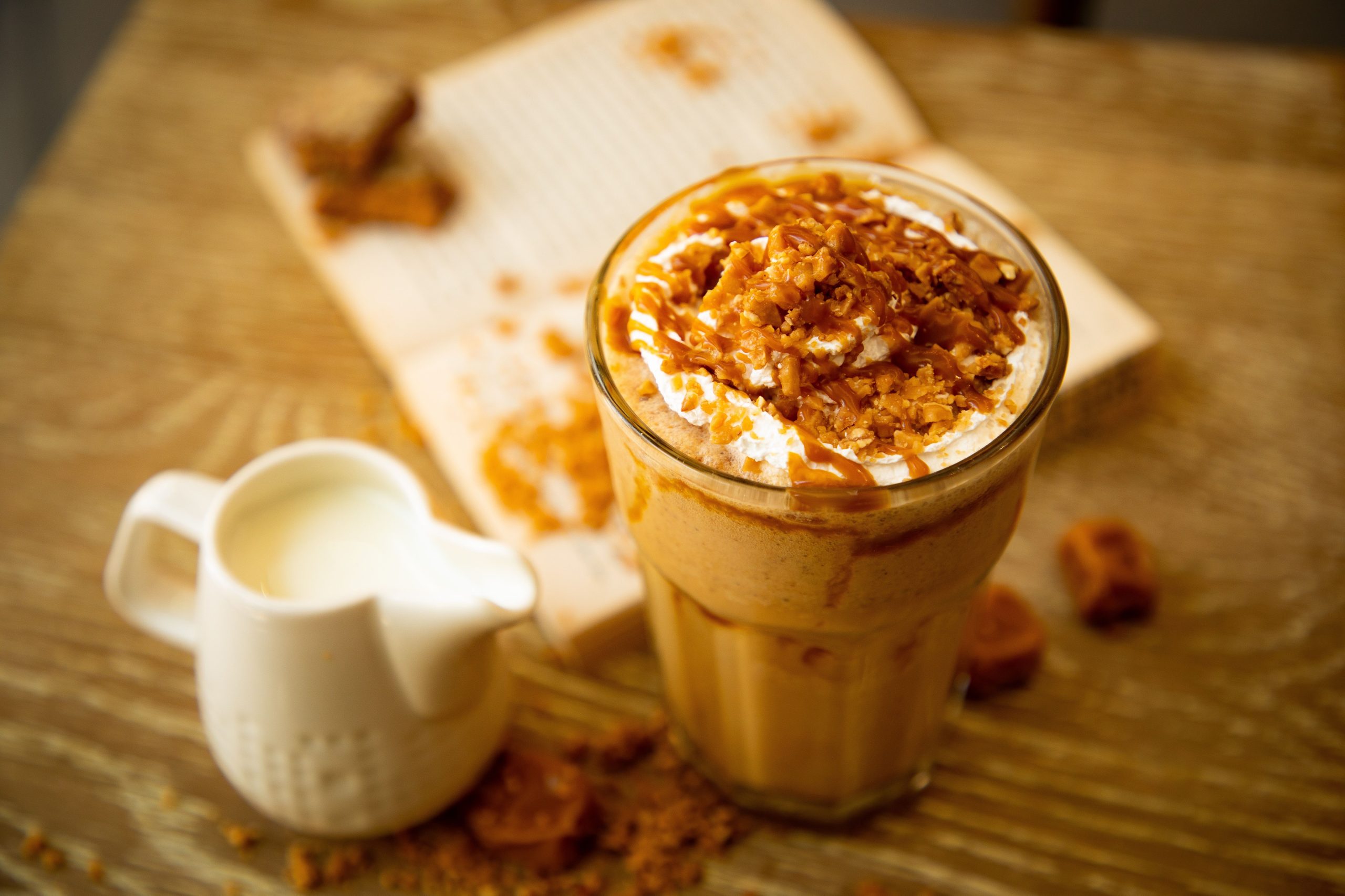 Caramel Iced Milk Tea Serving