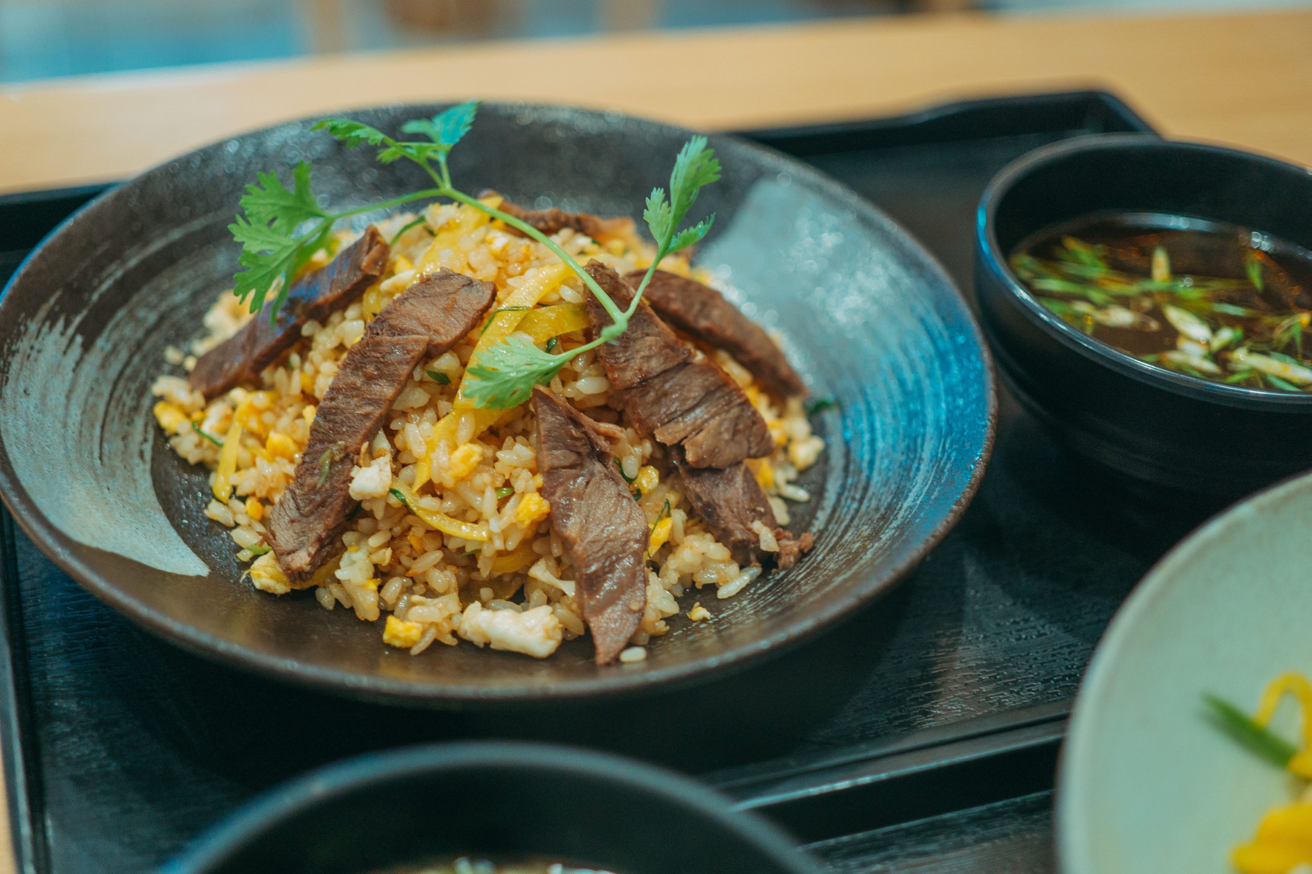Beef Seasoned Fried Rice Dish