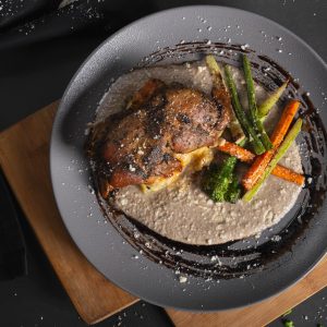 Herb Roasted Duck Leg Main Serving