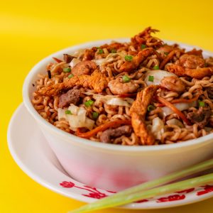 Chicken Noodle Stir Fry Bowl