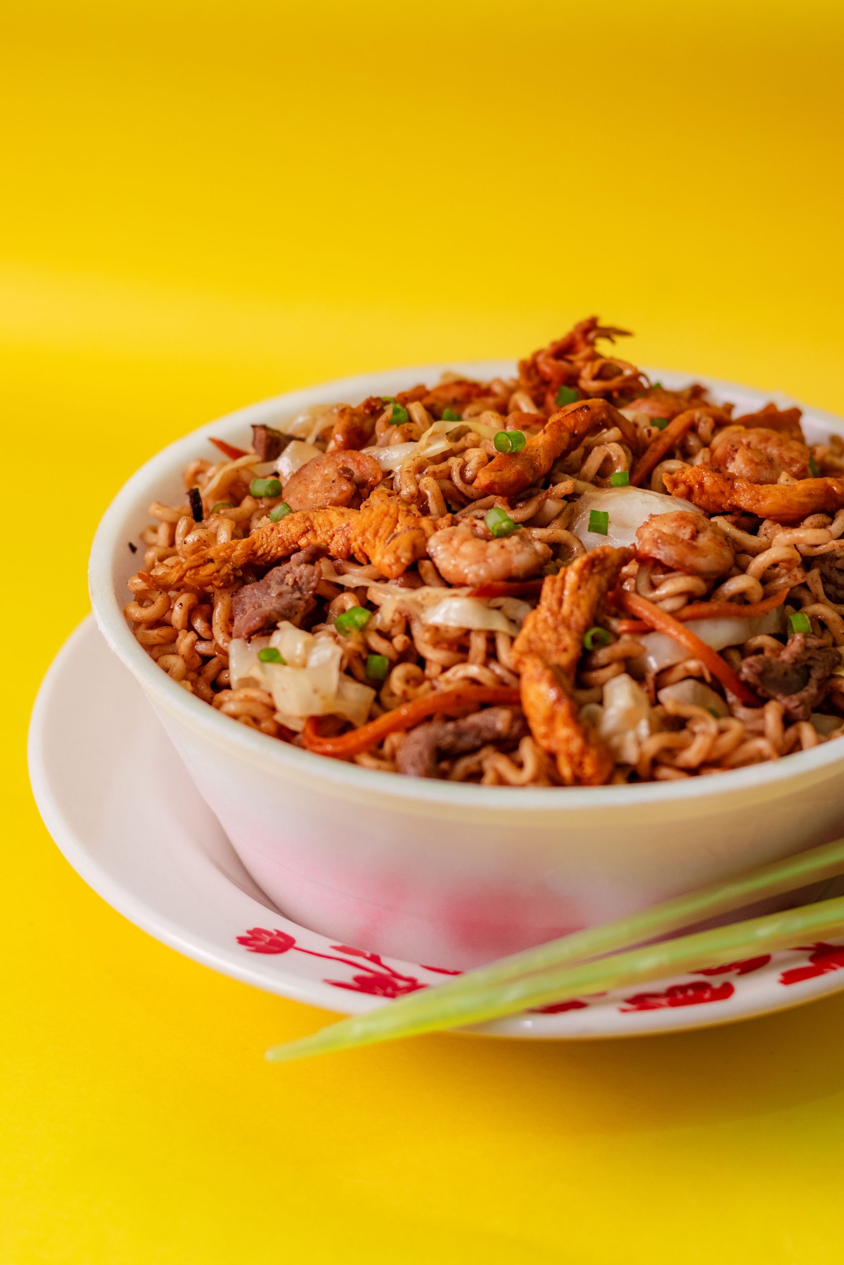 Chicken Noodle Stir Fry Bowl