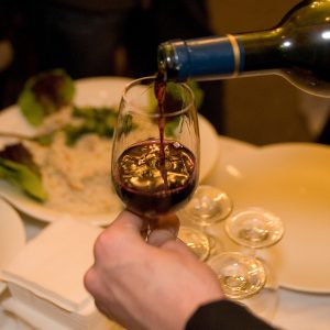 Classic Dry Red Wine Bottle Serving