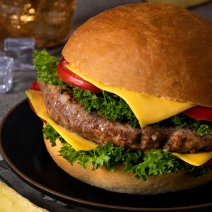 Classic Cheese Burger Plate Set