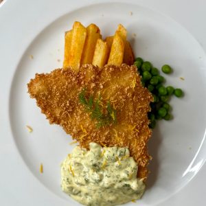 Crispy Cod Fillet with Chips