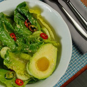 Avocado Green Salad Portion