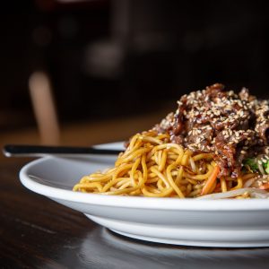 Beef Noodle Pan Fry Dish