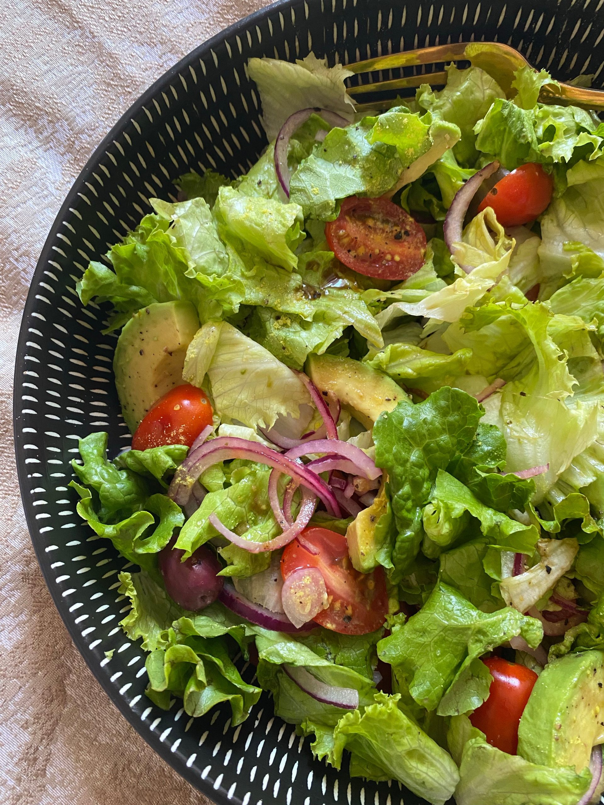 Classic Green Garden Salad Bowl