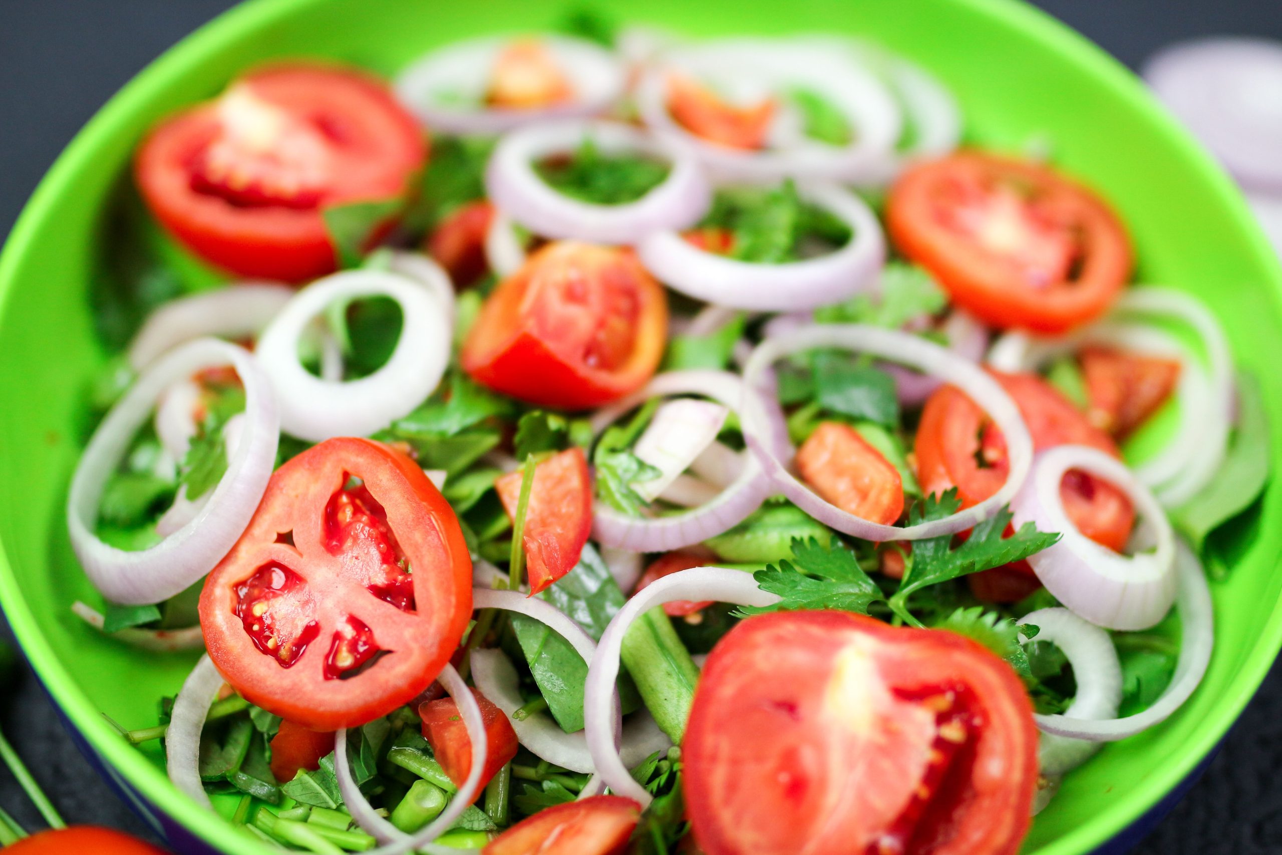 Tomato Onion Fresh Salad Portion