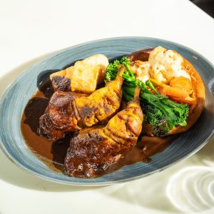 Traditional Sunday Roast Chicken Plate