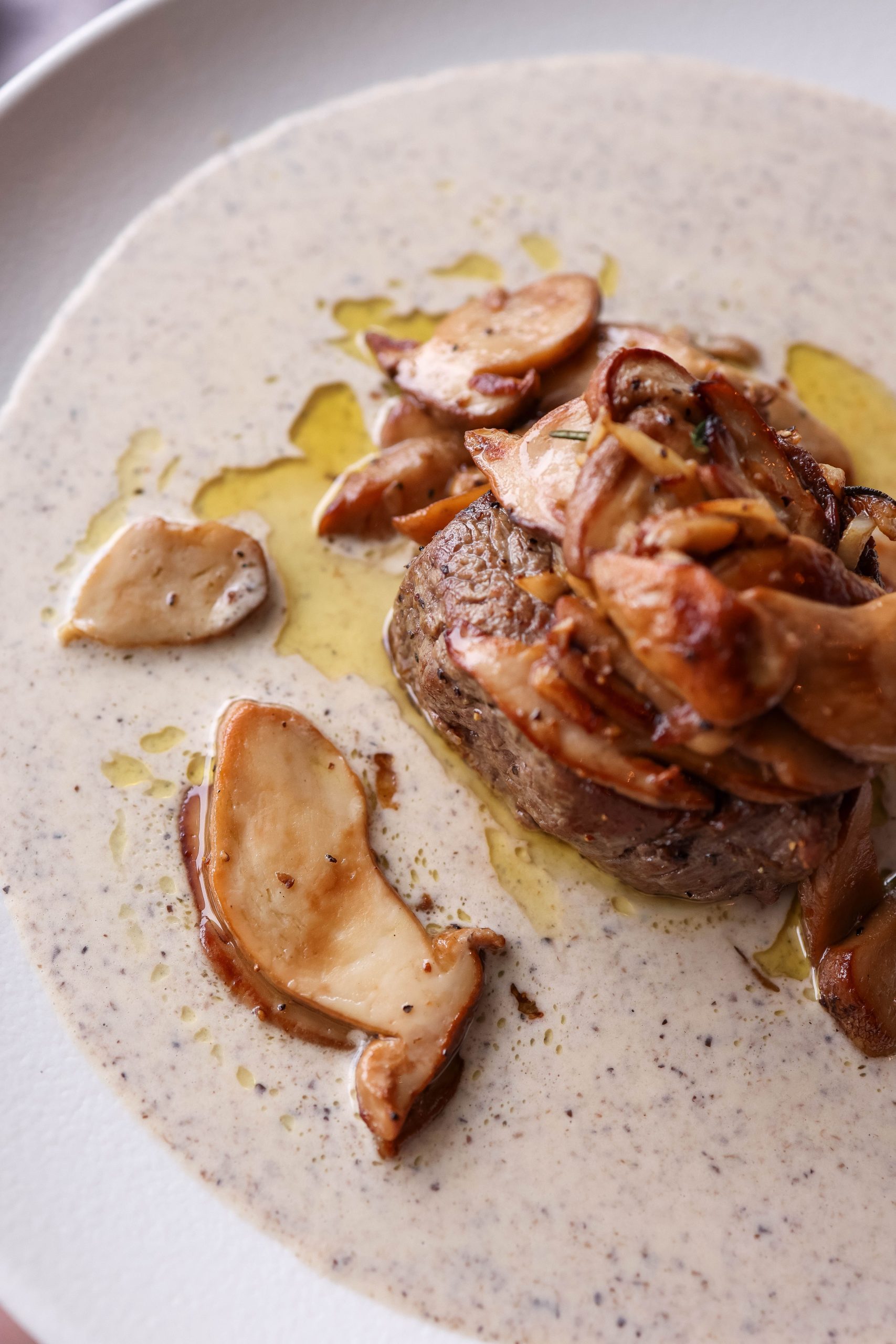 Creamy Mushroom Steak Meal