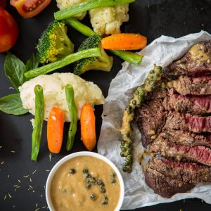 Pepper Sauce Beef Steak Dinner