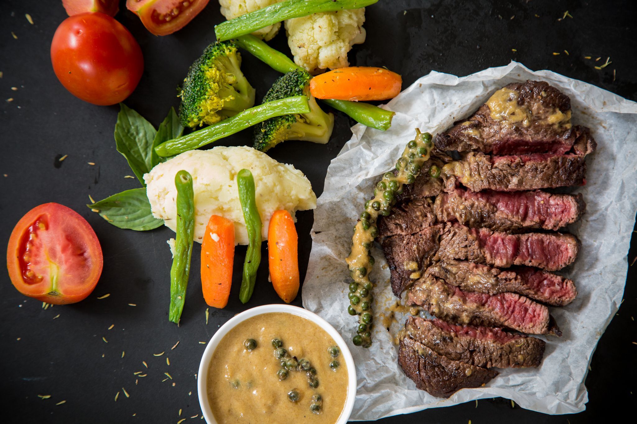 Pepper Sauce Beef Steak Dinner